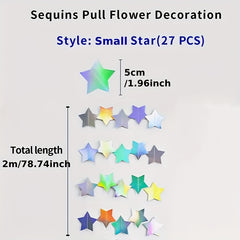 Sequins Star Hanging Decoration for Party Favors