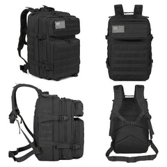 45L Large Capacity MOLLE Backpack Set for Outdoor Hiking - 3 Pack