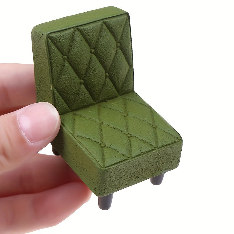 1/12 Dollhouse Resin Stool Mini Chair Toy