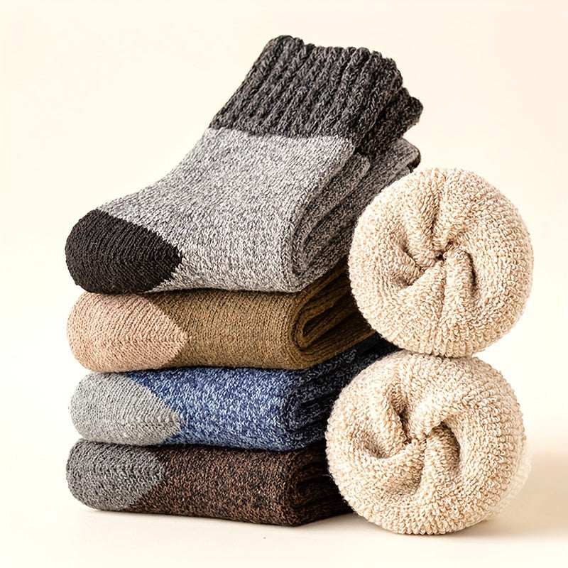 Men's Warm Casual Plus Velvet Mid-calf Socks
