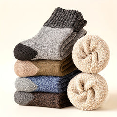 Men's Warm Casual Plus Velvet Mid-calf Socks