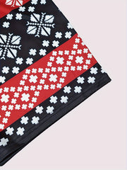 Christmas Print Lounge Dresses Crew Neck Long Sleeve Women's Loungewear