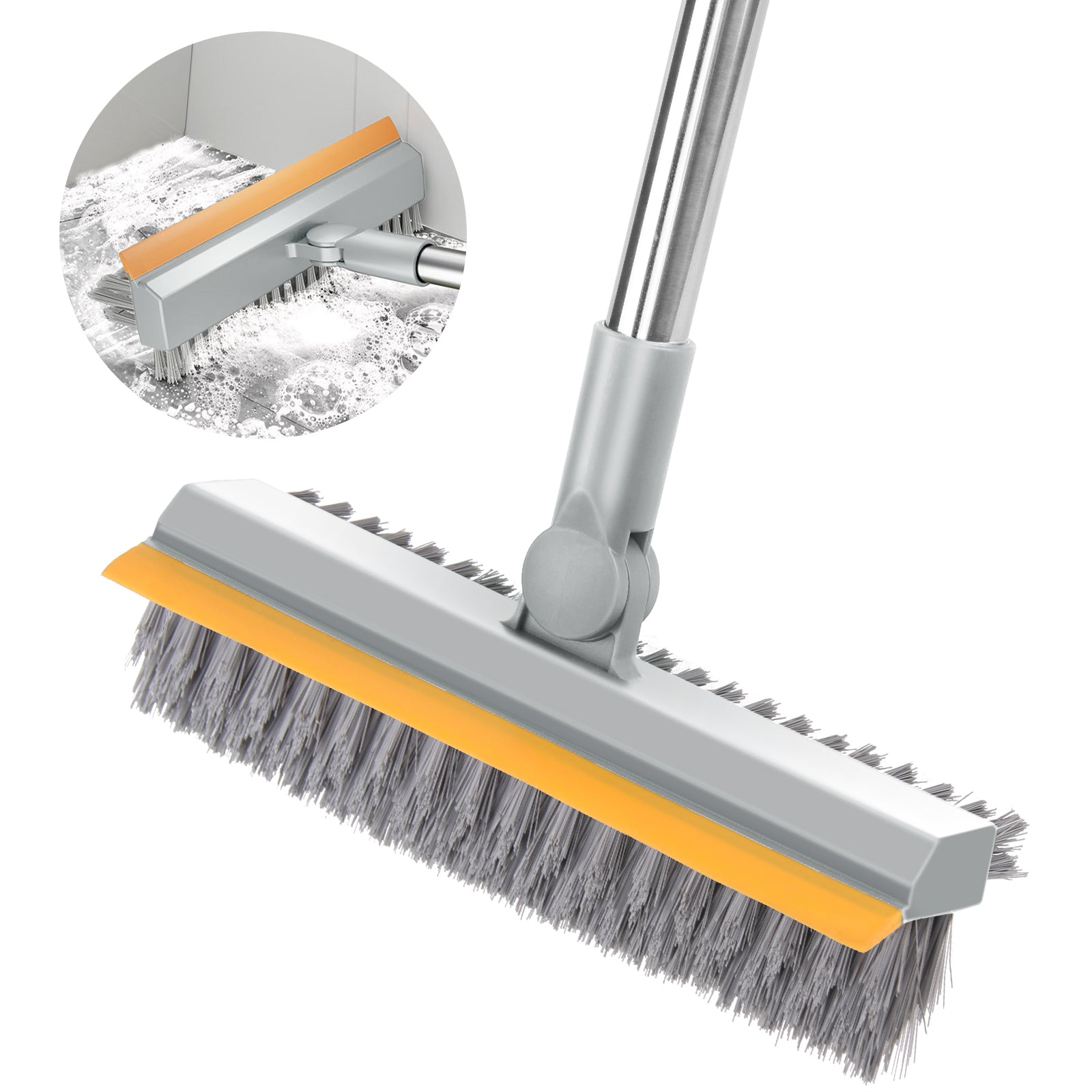 3-in-1 Floor Scrub Brush for Wall and Floors