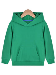 Boys Casual Solid Pullover Hoodie Long Sleeve Sweatshirt