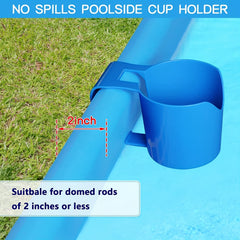 Swimming Pool Storage Rack Beverage Cup Holder Hand Sanitizer Hanger