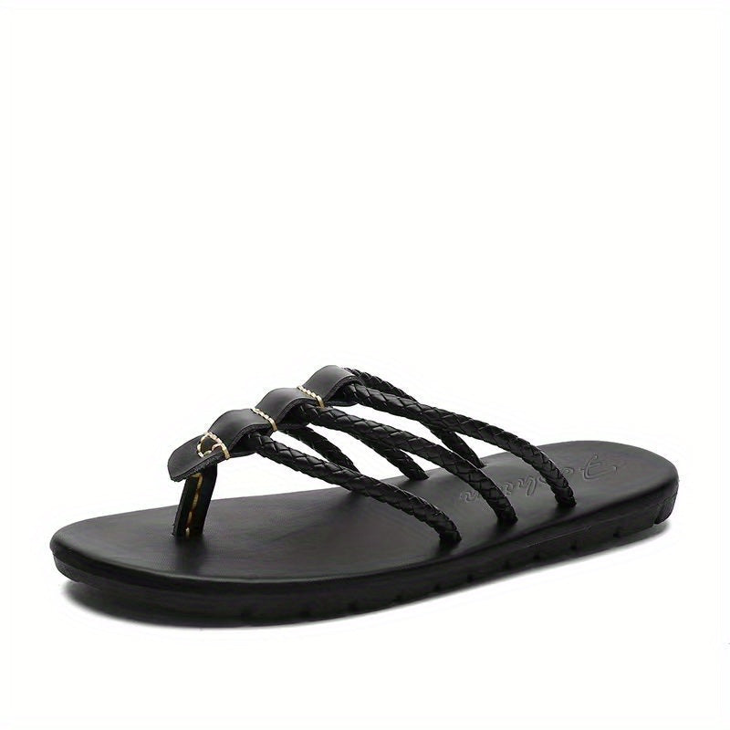 Men's 3-Strap Thong Sandals Non-Slip Flip Flops