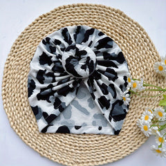 Baby Leopard Print Headband Soft Hat for Newborns
