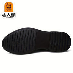 Men's Derby Shoes Lace up Front Dress Shoes For Men Business Formal Wedding