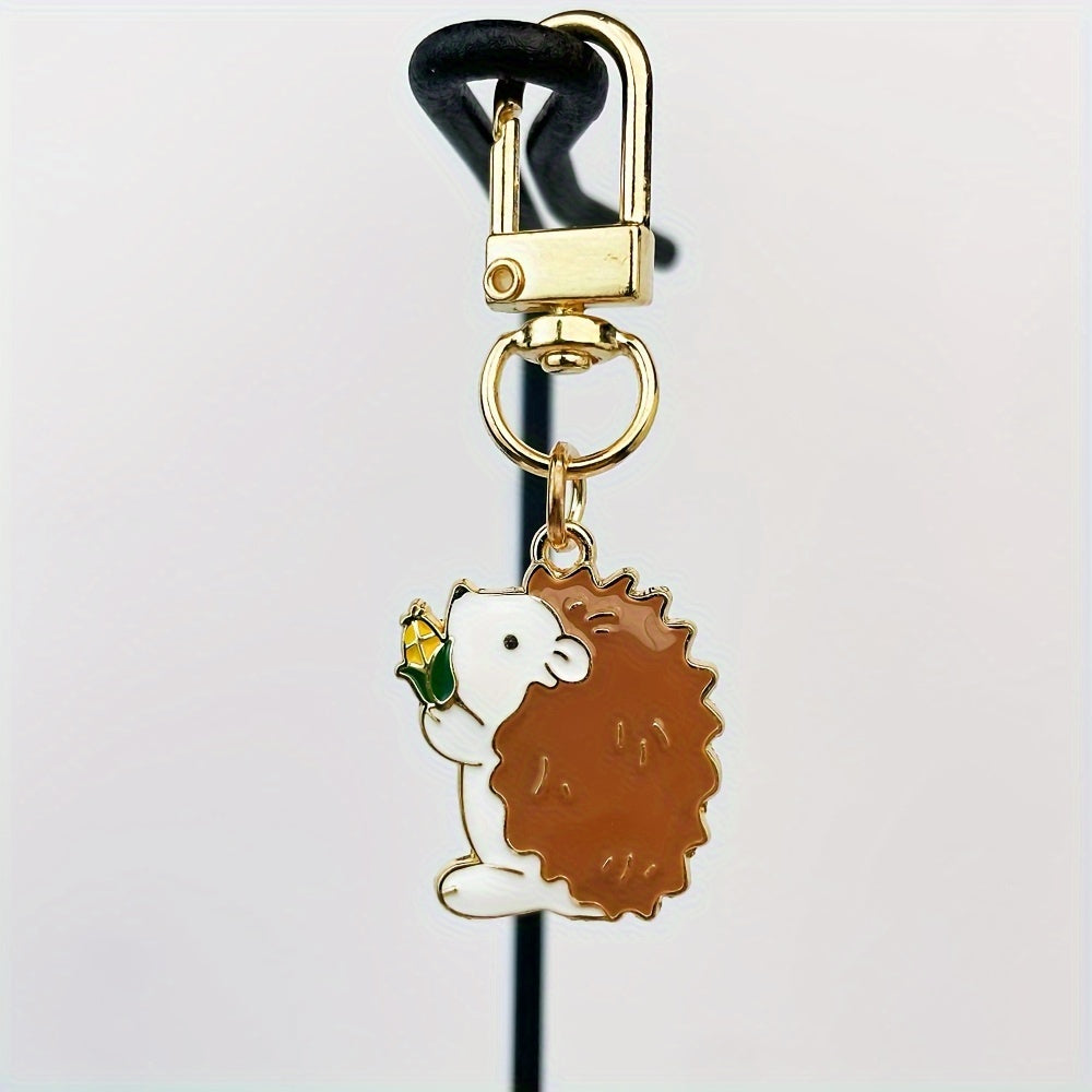 Hedgehog Keychain Thanksgiving Gift For Bags Wallets Car Keys