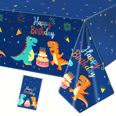 Waterproof Dino Tablecloth 137 X 274 Party Supplies