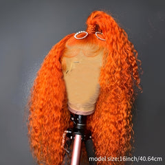 13x4 Lace Frontal Wig Transparent Kinky Curly Wig Natural Hairline Human Hair