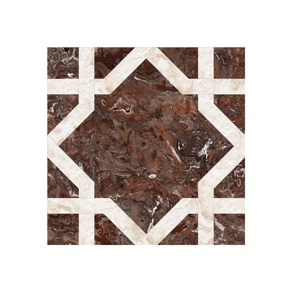 Marble European Crystal Tile Self-adhesive Wallpaper - Living Room Decoration