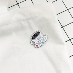 Solar System Coffee Enamel Pin Cup Backpack