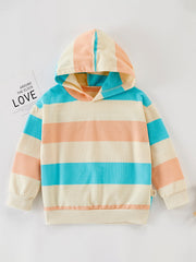 Toddler Boy Stripes Casual Hoodie
