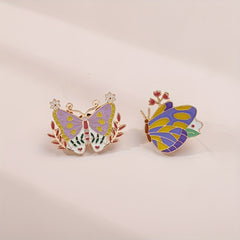 Colorful Butterfly Brooch for Backpack Bag Purse Gift Ornament