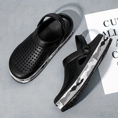 Men's Lightweight Comfy Clogs Hollow Out Non Slip Garden Shoes Summer