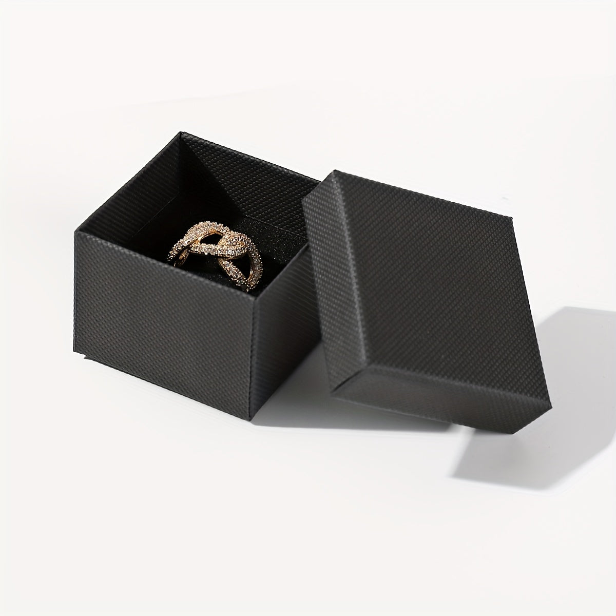12pcs Classic Ring Box Jewelry Packaging Box Wedding Decor