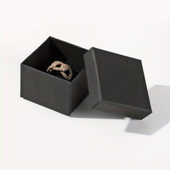 12pcs Classic Ring Box Jewelry Packaging Box Wedding Decor