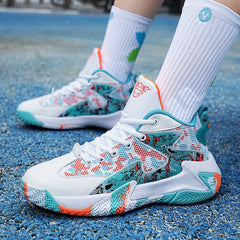 Men's Shock Absorbing Basketball Shoes Non Slip Athletic Shoes