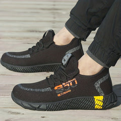 CEATSAFETV Men's Steel Toe Work Safety Shoes