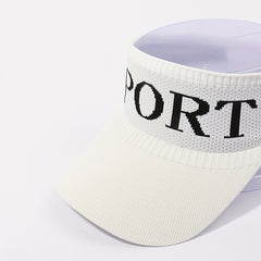 Women's Knitted SPORT Ponytail Visor Hat UV Protection Lightweight