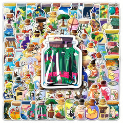 100pcs Bottle Cartoon Graffiti Stickers Waterproof DIY Car Decoration