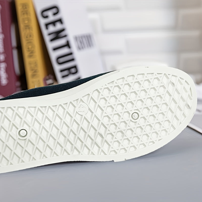 Men's Canvas Sneakers Lace up Casual Walking Shoes