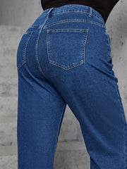 Medium Stretch Straight Leg Jeans for Women