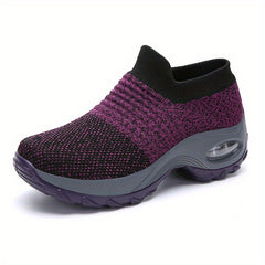 Women's Breathable Slip On Sneakers Low Top Comfort Shoes