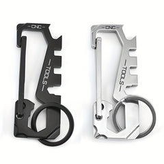 Stainless Steel Keychain 12 In 1 Multifunctional Creative Key Chain
