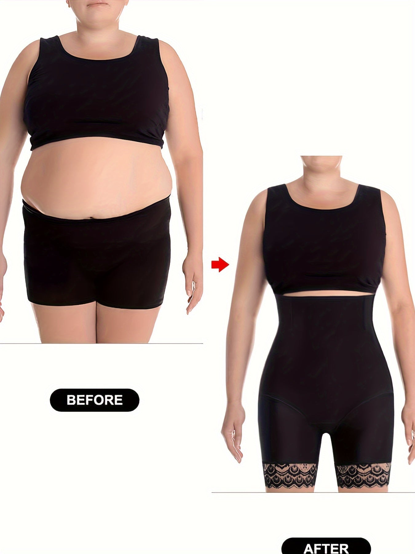 Lace Tummy Control Butt Lifting Shorts High Waist Shaper Shorts