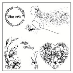 Fairy Tale Clear Stamps Reusable Butterfly Flower Leaf Designs