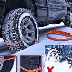 12pcs Snow Chain Wheel Tie Car Tire Chain Winter Snow Chain Non slip Plastic