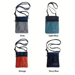 Travel Shoulder Bag for Passport Protection with Zipper - Lightweight & Durable
