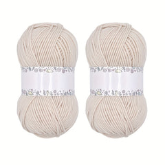 2pcs Acrylic Crochet Yarn Soft Cotton Yarn for Hand Knitting Crocheting