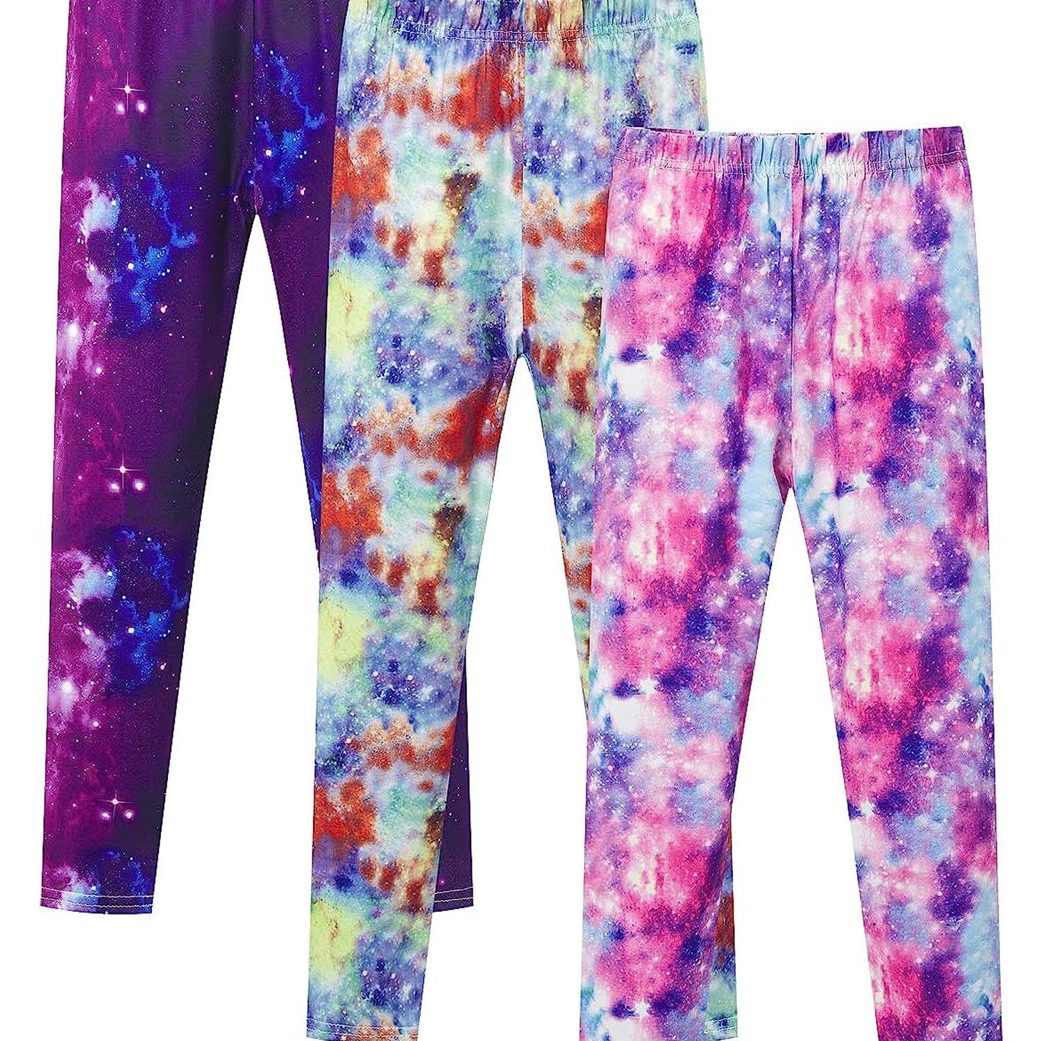 Girls Starry Sky Print Leggings for Kids