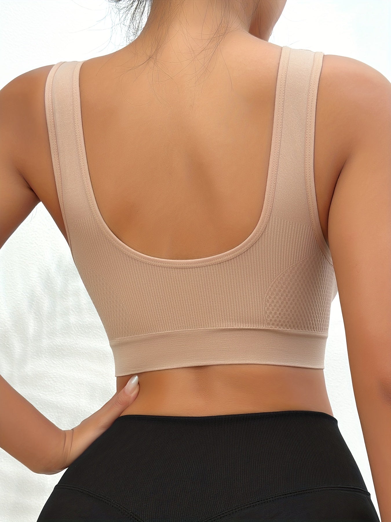 3pcs Solid Wireless Bra Comfy & Breathable Intimates Bra