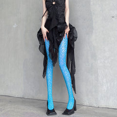 High Waist Fishnet Tights Hollow Out Mesh Pantyhose