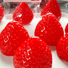 3PCSTPR Strawberry Stress Relief Squeezing Toy Soft Silicone Texture DIY Home