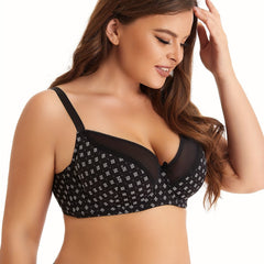 Bra Women's Ditsy Floral Print Mesh Medium Stretch Bra