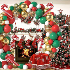 Christmas Balloon Arch Garland Kit with 120 Balloons