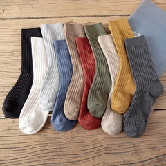10 Pairs Boy's Crew Socks Breathable Comfy Casual Style Unisex Socks