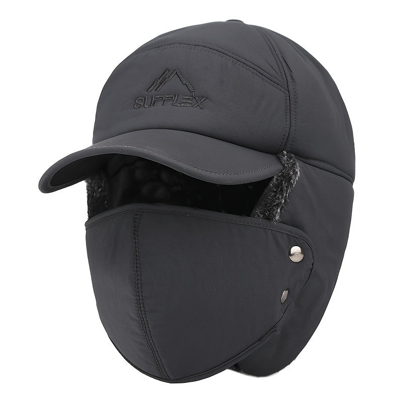 Velvet Trapper Hat Outdoor Windproof Warm Hat
