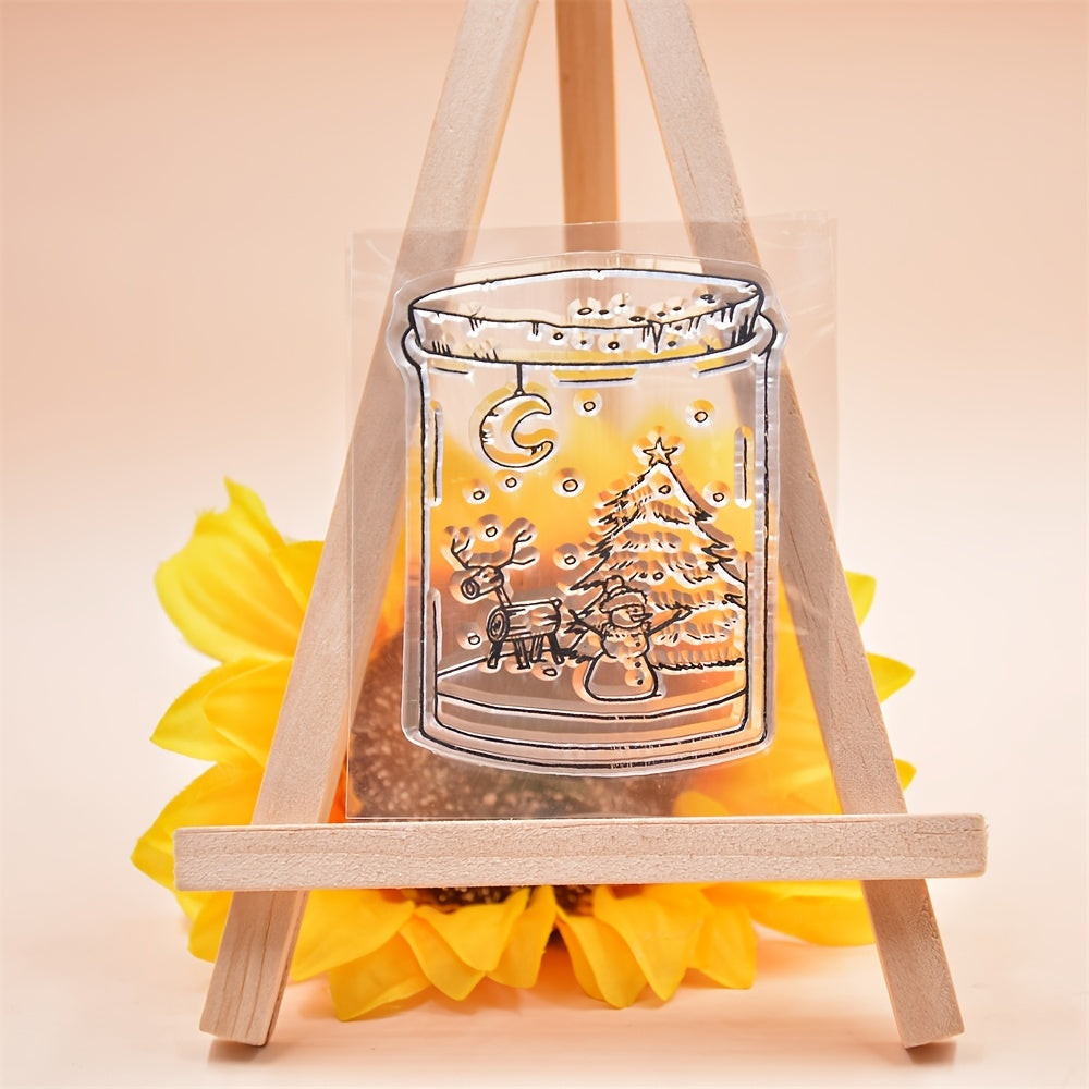 Winter Snow Pattern Transparent Silicone Stamp