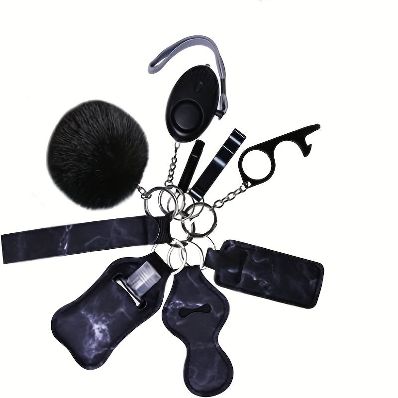 10pcs Women Safety Keychain Set with Personal Alarm - Holiday Gift