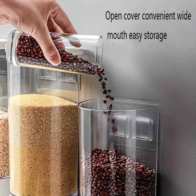 Wall-Mounted Grocery Jar Transparent Snack Storage Sealed Jar