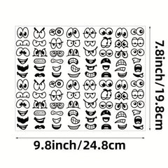 960pcs Halloween Stickers Eye Mouth Cartoon Labels for DIY Scrapbooking