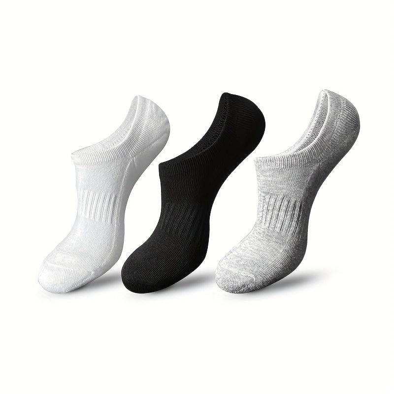 6 pairs Breathable Anti Slip Men's No Show Socks