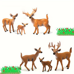 Wild Deer Model Toy Set for Kids, Halloween Christmas Decor