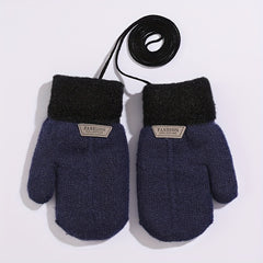 Winter Warm Baby Gloves Knitted Thickened Gloves